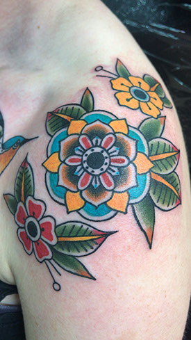 traditional-flower-tattoo